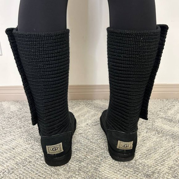 UGG Womens Crochet/Knit Boots Sz. 8 *USED - Picture 3 of 6